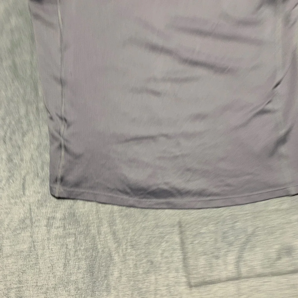 Nike Dri Fit Running Tank Mens Medium Gray Swoosh Logo Sleeveless Performance
